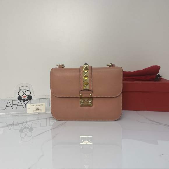 Valentino Rockstud Mini Lock Chain Bag - Picture 2 of 5